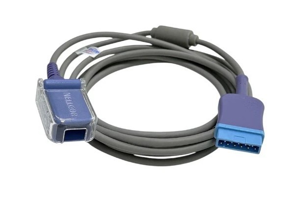 ⭐ GE SpO2 INTERCONNECT CABLE NELLCOR OXIMAX 10ft REF 2025350-001 NEW WITH MANUAL