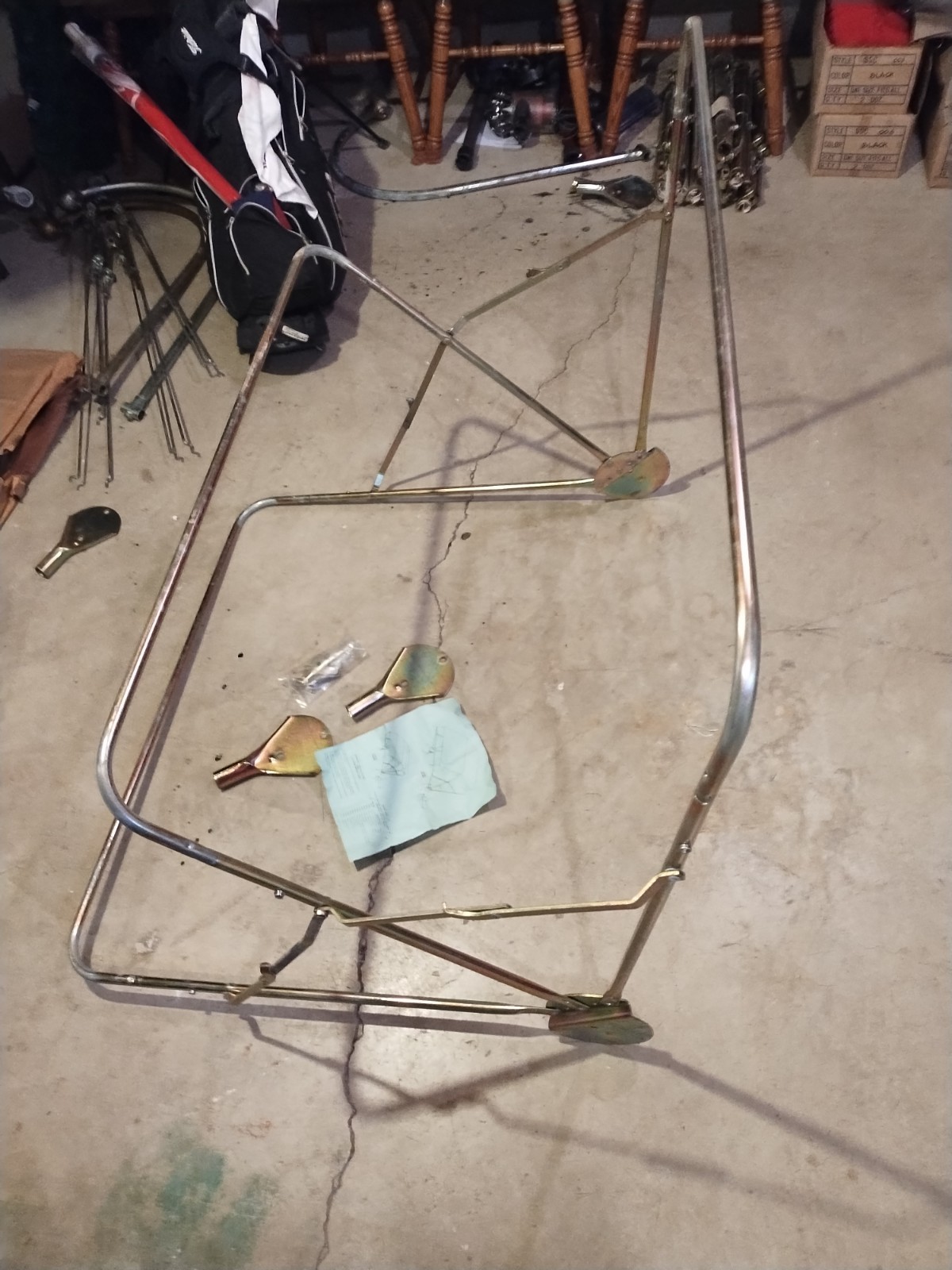 BUGGY TOP Umbrella TRACTOR 3 Bow 40″ Frame Assembly