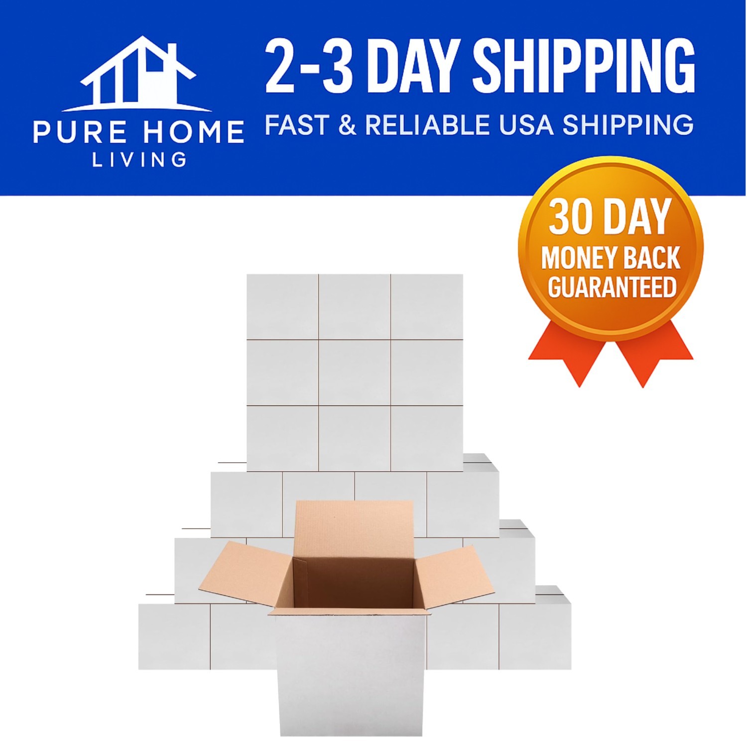 Set of 25 Durable 8x8x8 Shipping Boxes – Ideal for Small Business Packing