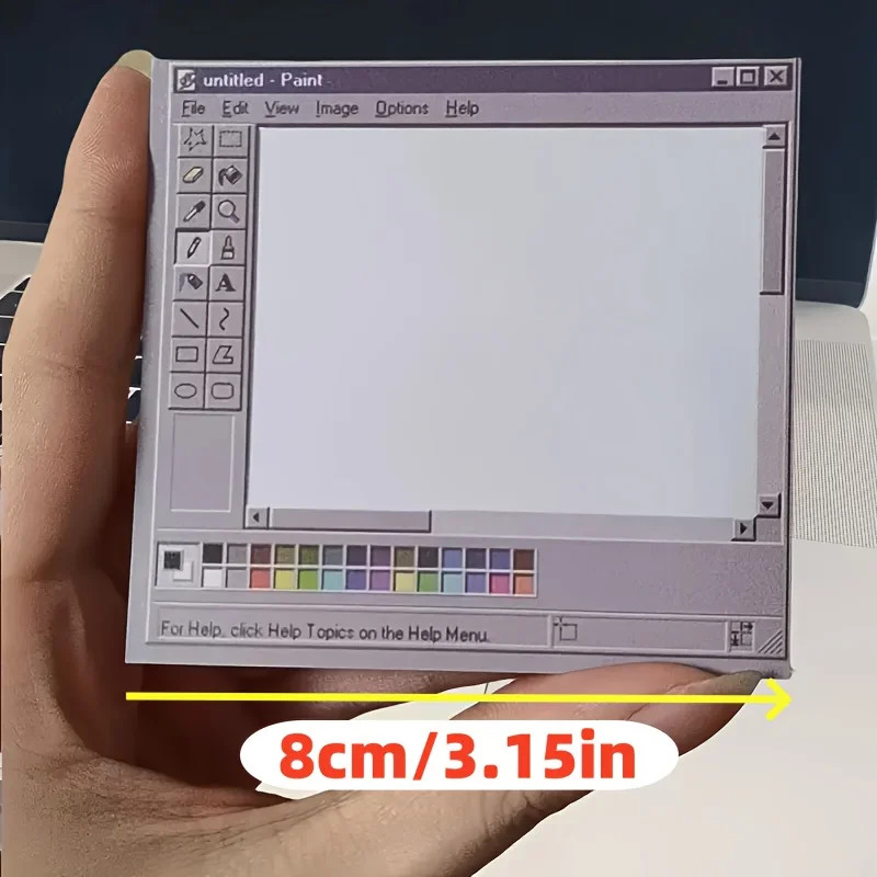 50 Sheets Vintage Computer style Drawing Sticky Notes