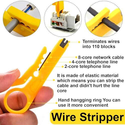 Rj45 Ethernet Network Tool Kit Pass Through Cat6 Crimping Tool For Rj11 Rj12 Cat