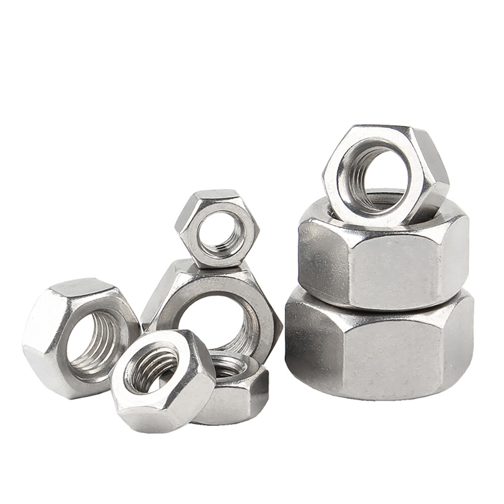 Hex Full Nuts Left Hand Thread Nut Hexagon Nut M4 M5 M6 M8 M10 M12 M14 M16M18M20