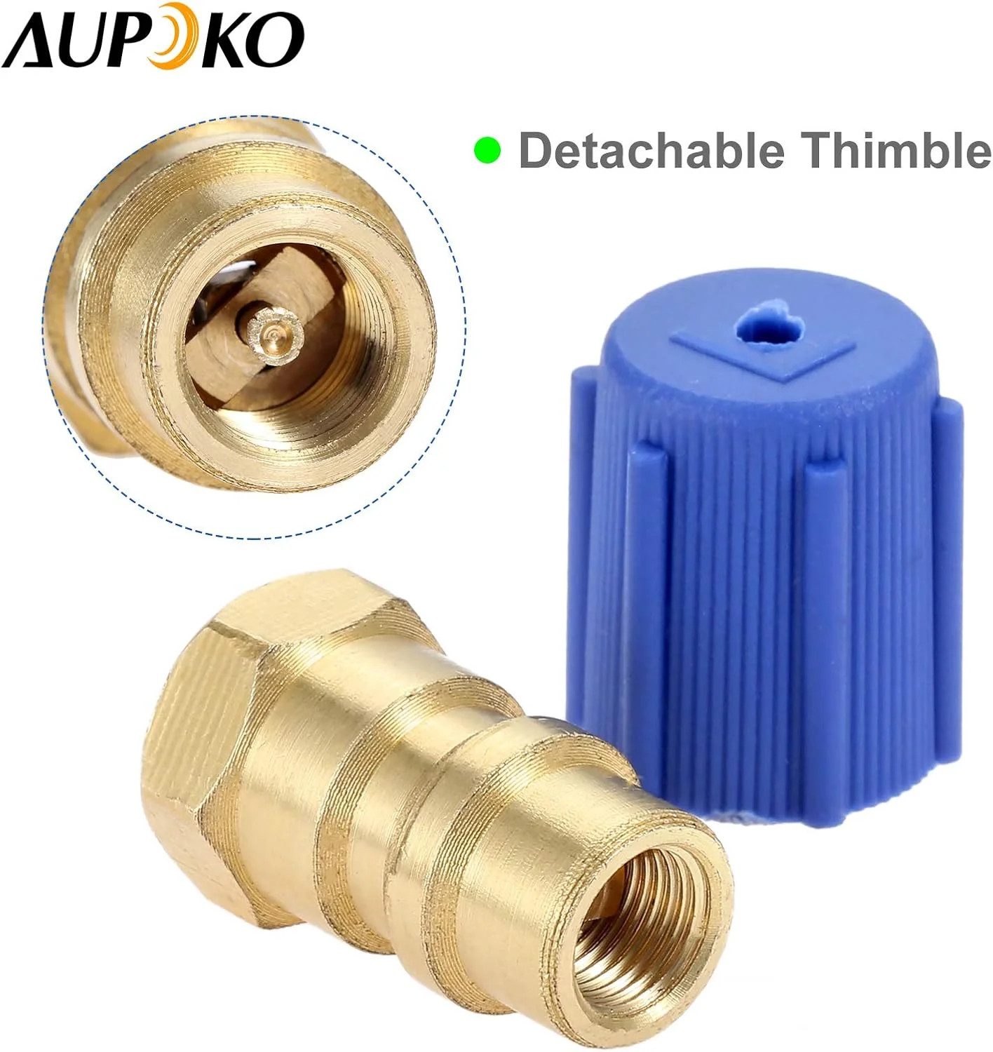 R12 to R134A Conversion Kit Quick Coupler Valve Adapter High/Low Pressure for AC