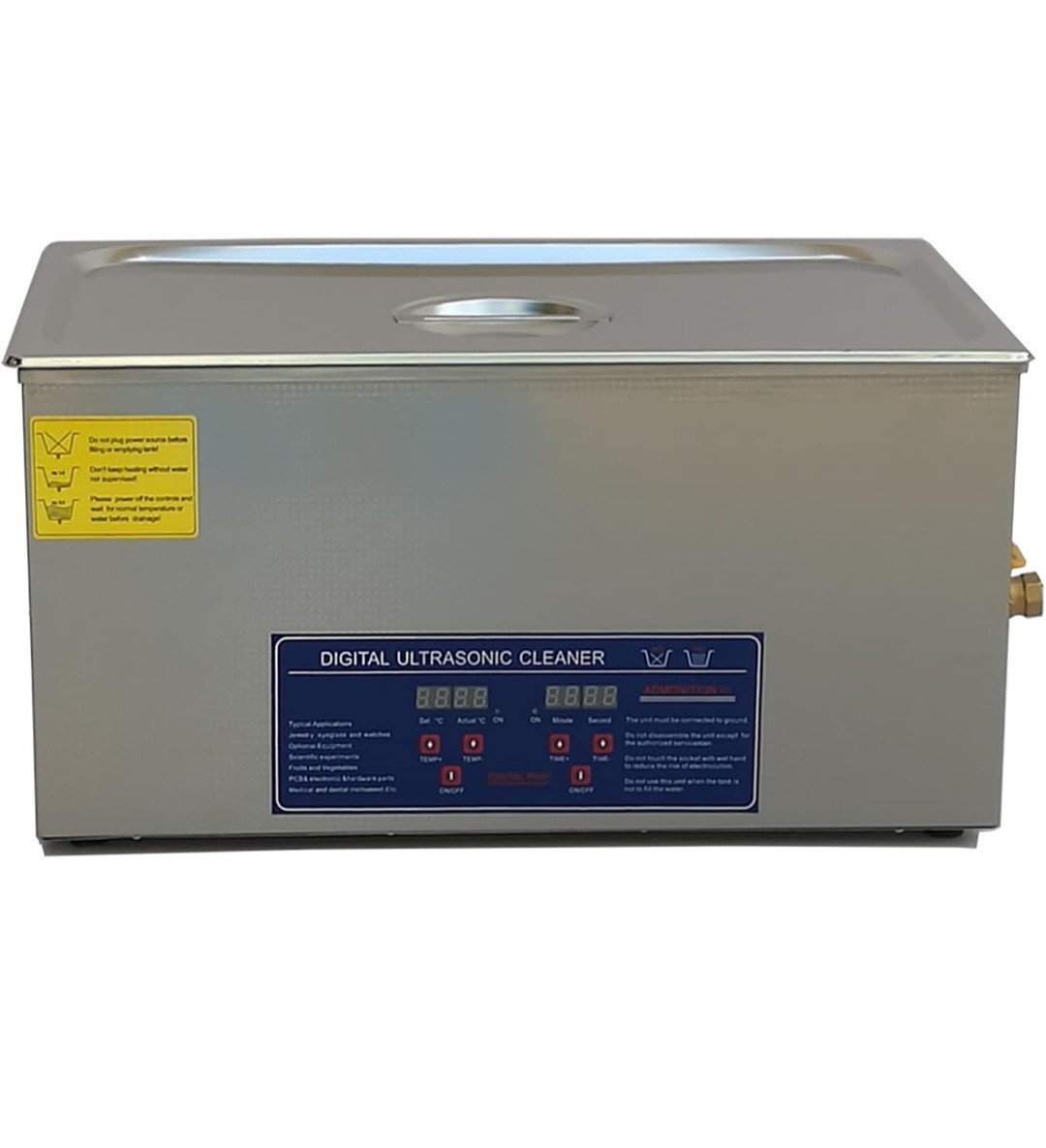 VEVOR 40KHz 600W Stainless Steel Ultrasonic Cleaner 22L Digital Control Cleaning