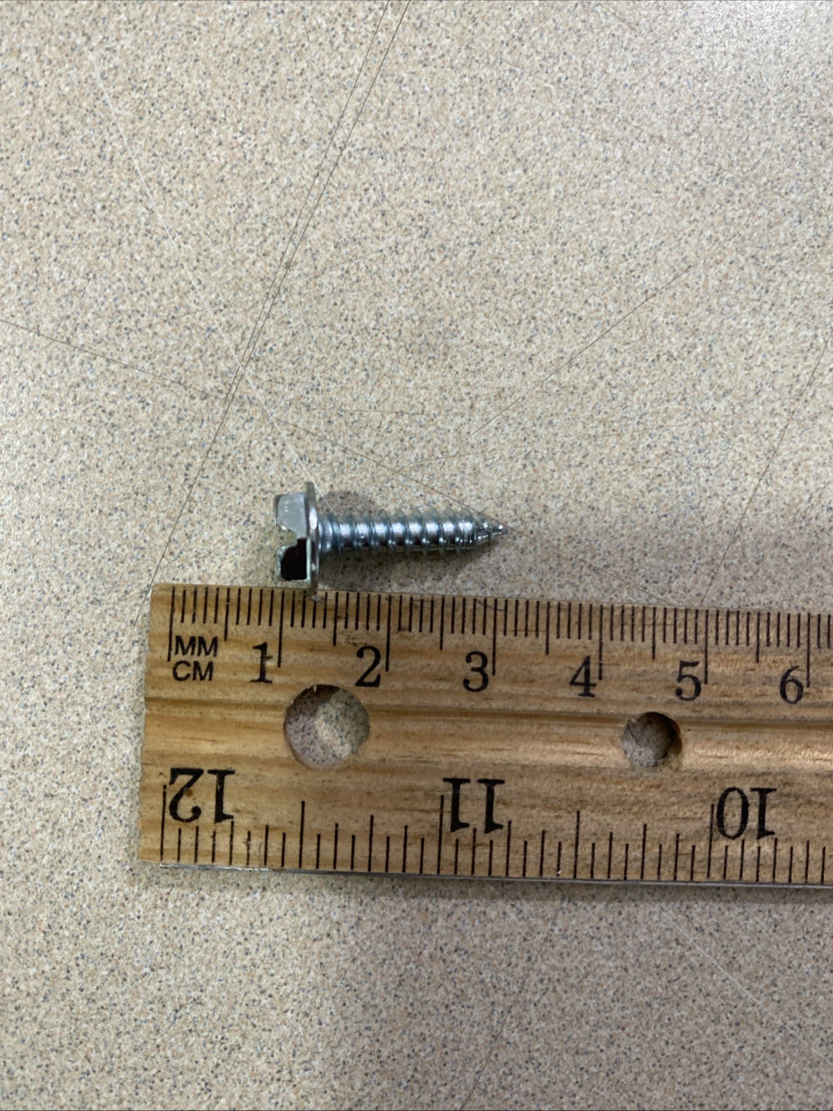10 x 3/4″ Sheet Metal Screw Hex Washer Head Slotted Zinc SMS Type AB 2 Box