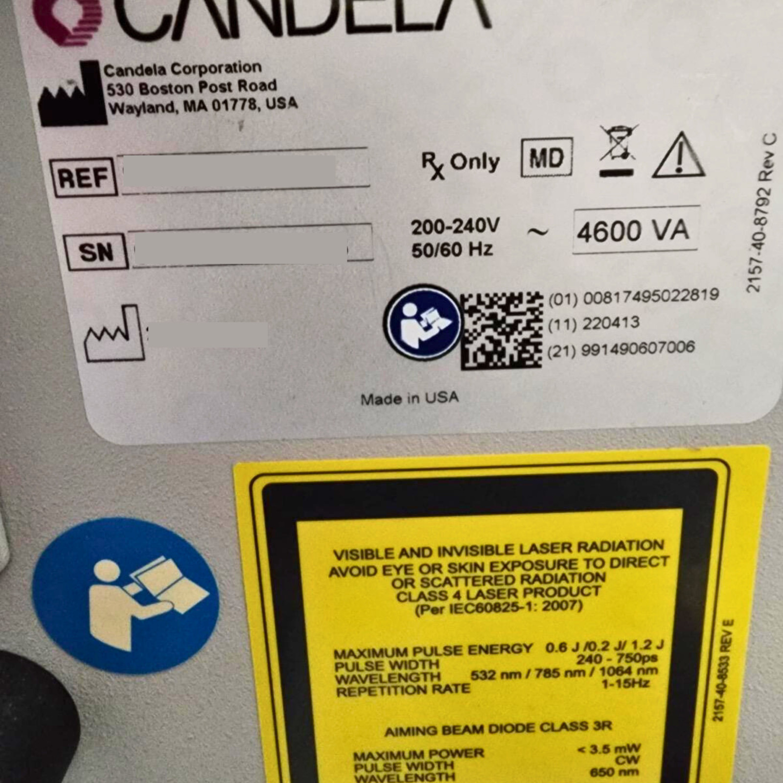 Candela PicoWay – Excellent Condition – 2-3 Years Extended Warranty Available