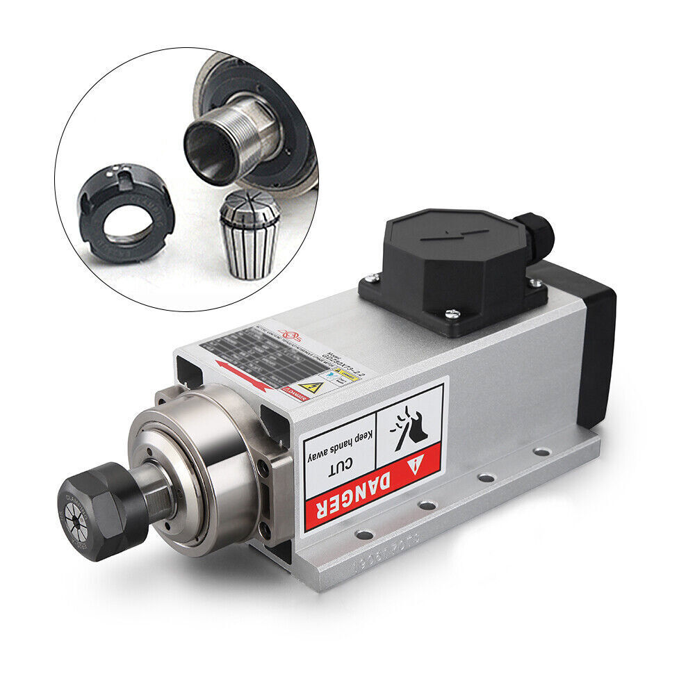 Flange Spindle Motor Air-cooled 1.5kw/2.2kw/3.5kw/4.5kw/6/7.5KW CNC Woodworking