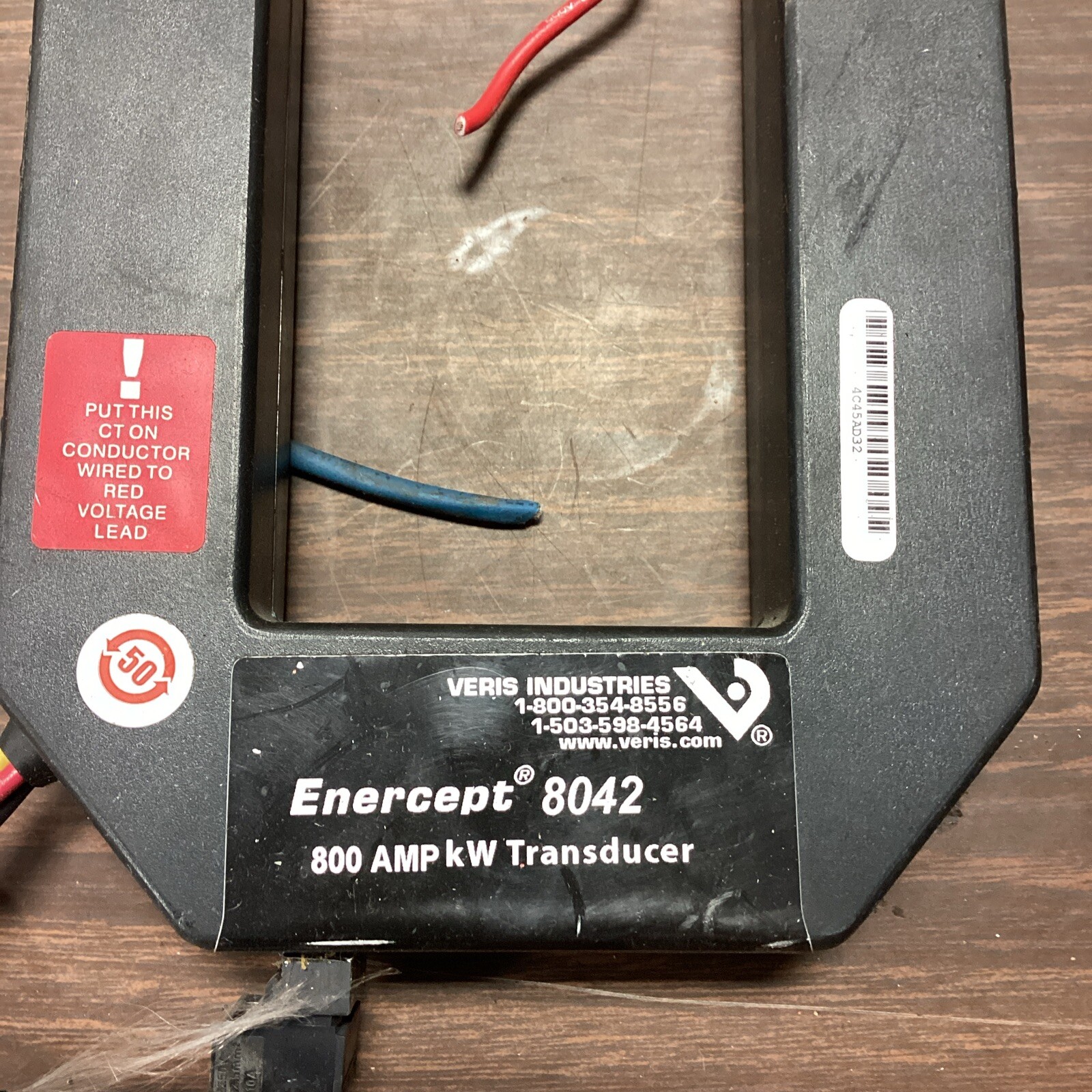 VERIS H8042-0800-3 ENERCEPT H8000 POWER METER HAWKEYE H804208003
