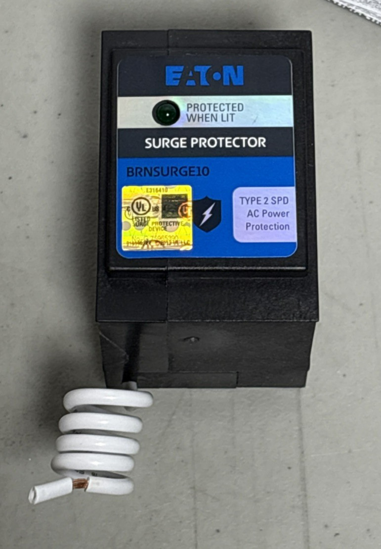 EATON BRNSURGE10 Surge Protection Device Type 2 120/240 V 2 Pole – New in Box