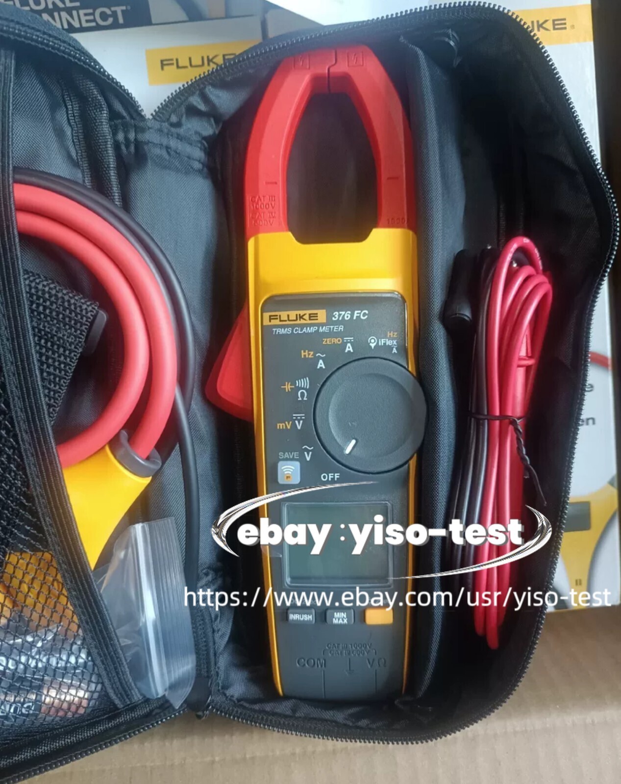 1PC New Fluke 376 FC True-RMS AC/DC Clamp Meter