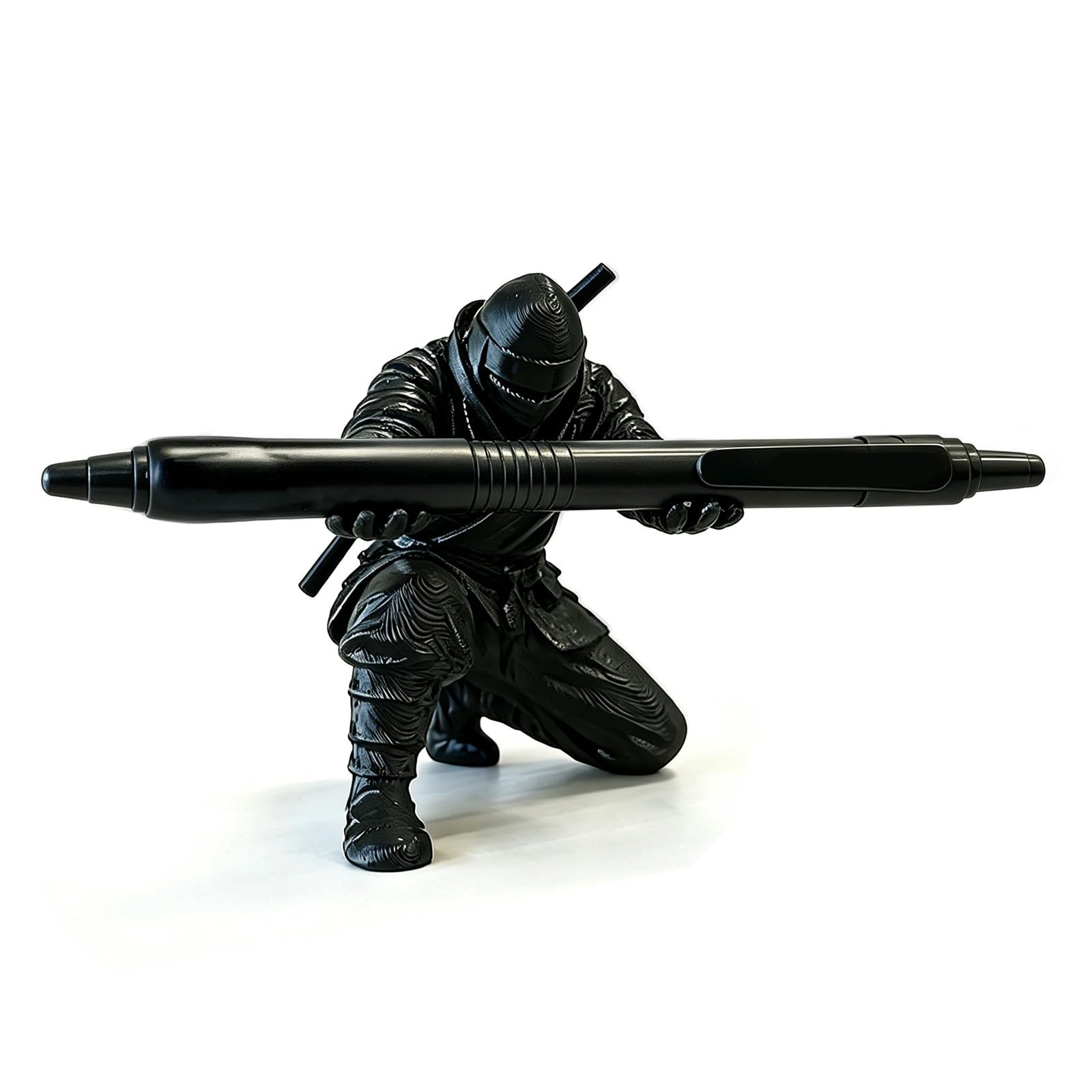3D Printed Ninja Pen Holder – Cool Ninja Figurine Pen Stand, Decorative Desk …