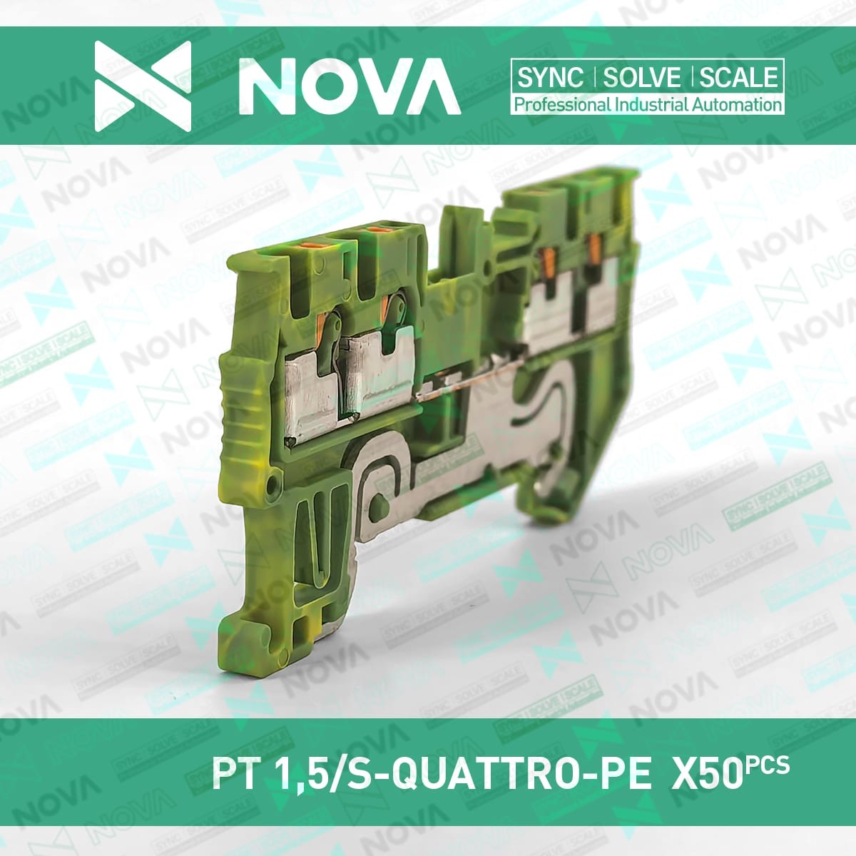 50pcs New PT Push-in Terminal Block PT1,5/S-QUATTRO-PE 3208333