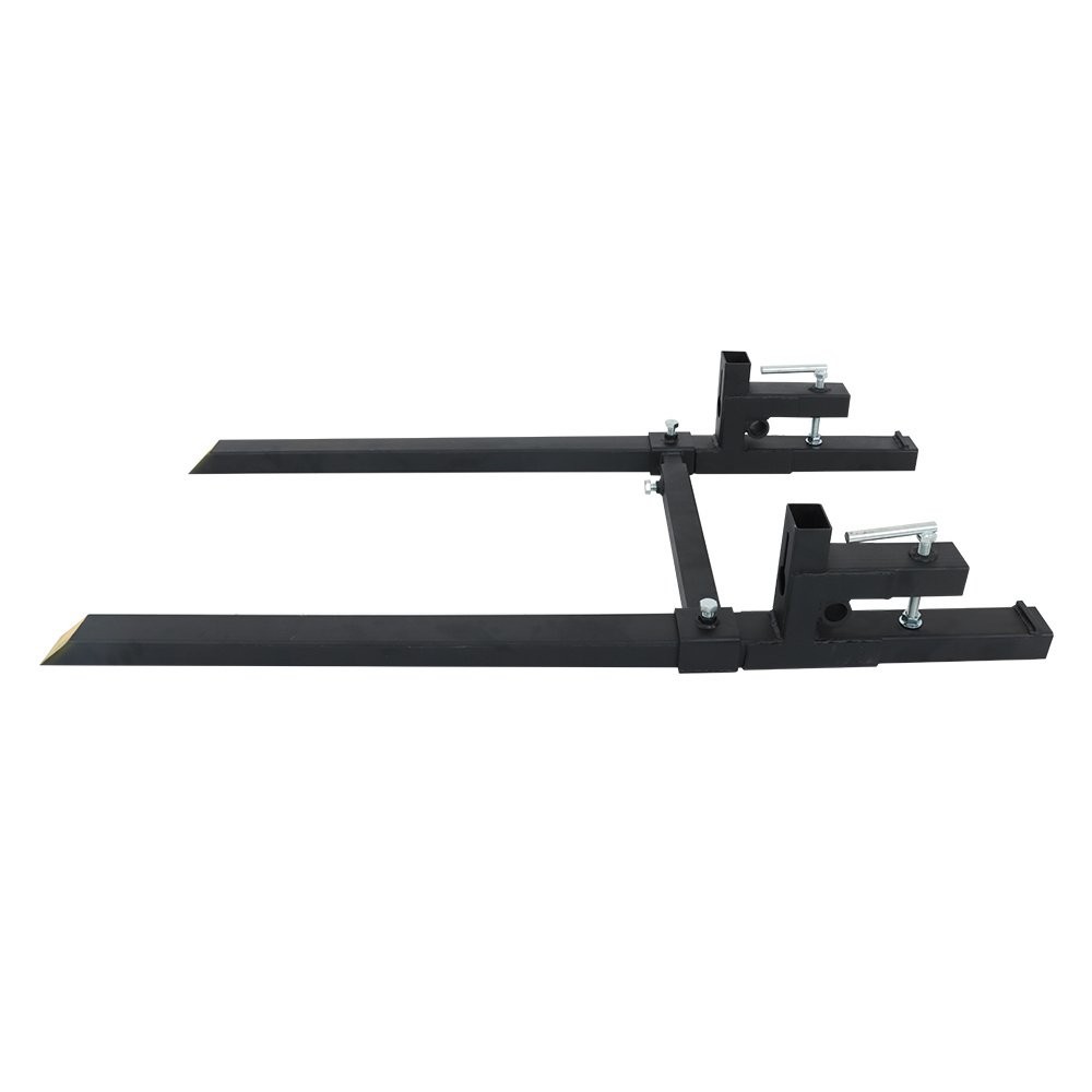 Tractor Bucket Clamp On Pallet Forks 60″ 2000lbs With Adjustable Stabilizer Bar