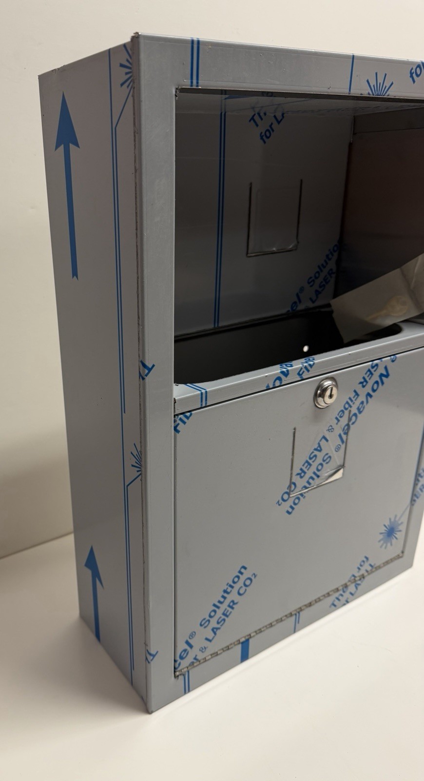 ASI 10-0548-9 Surface Mounted Sharps Disposal Cabinet NEW Lock & Keys