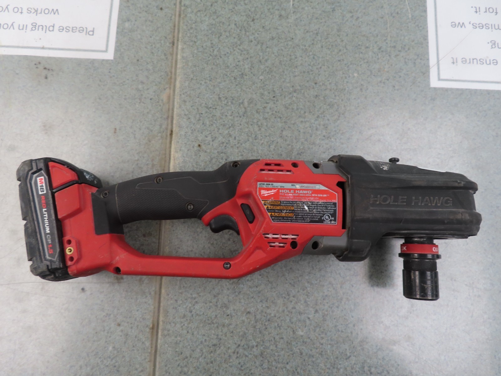 Milwaukee 2808-20 M18 FUEL Hole Hawg Right Angle Drill with Quick-Lok