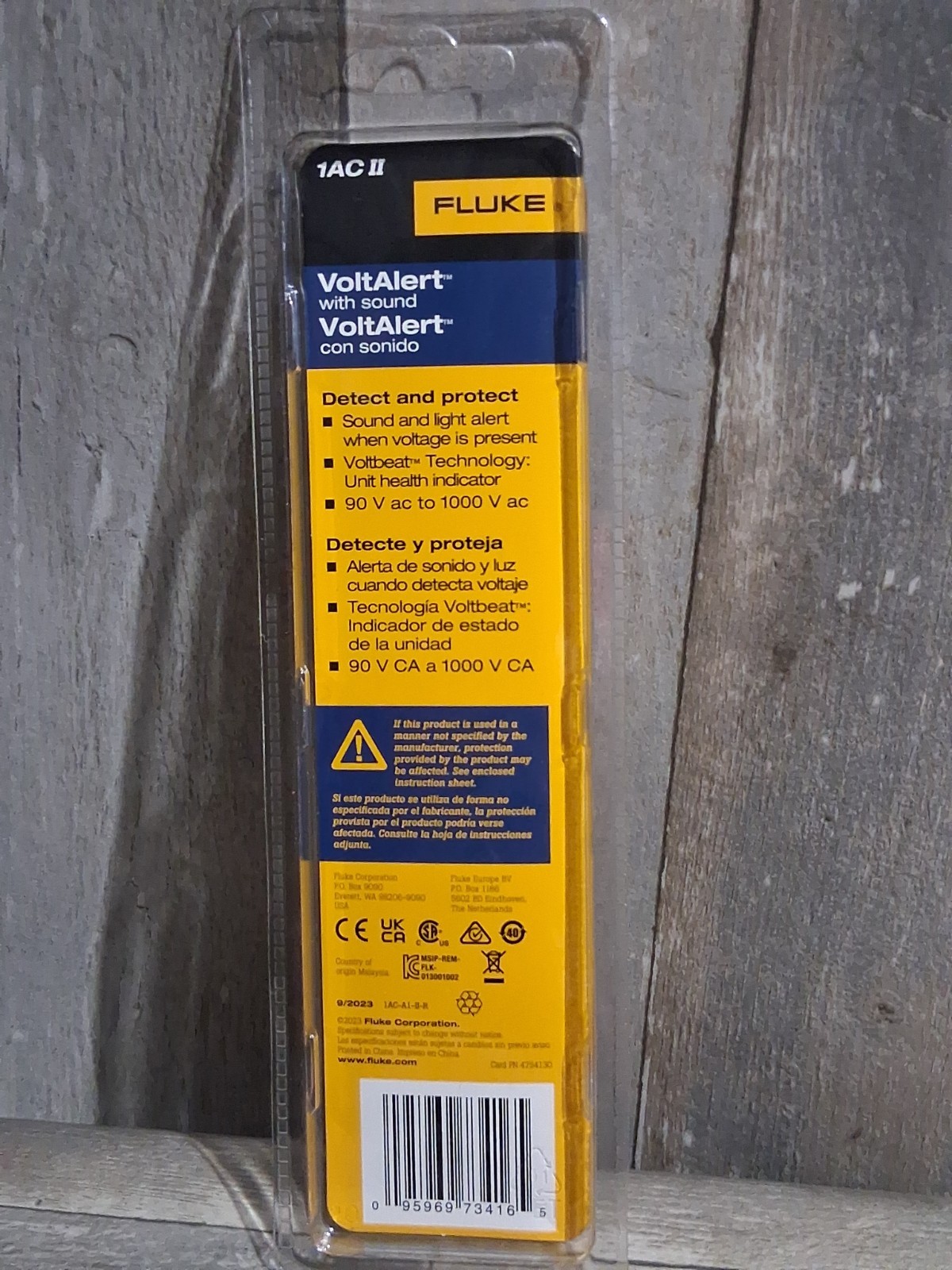 New Fluke 1AC-C2 II VoltAlert Non-contact 90~1000V AC Voltage Detector Tester