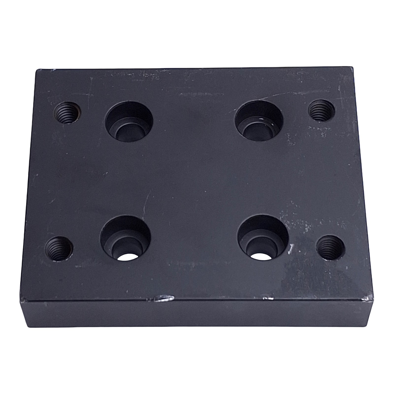 80/20 2420-Black 15 Series Flange Mount Caster Base Plate, 3.750in x 3.00in