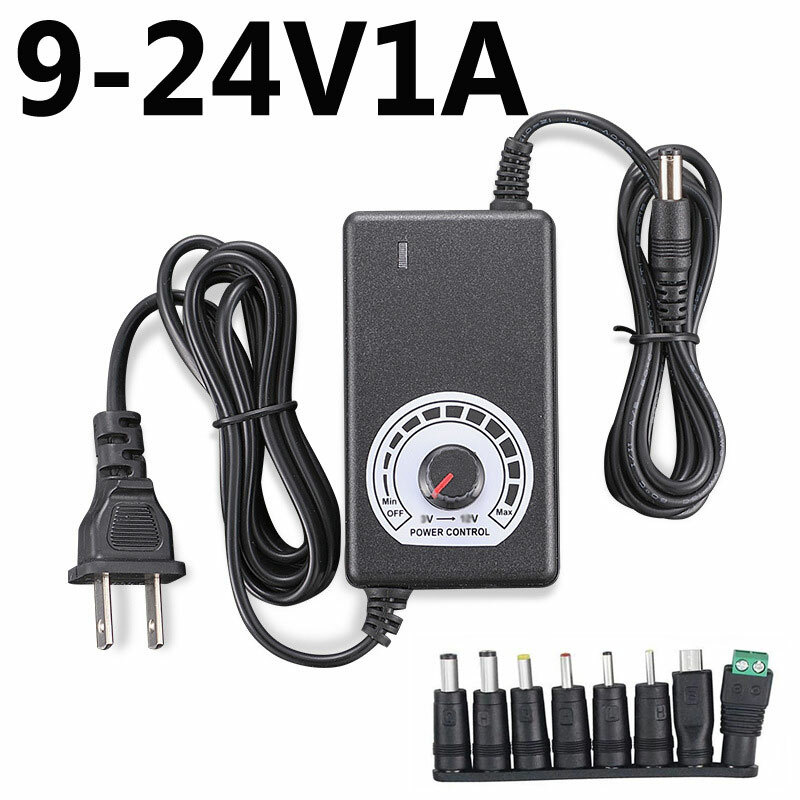 9V-24V 5A 120W Adjustable Voltage Power Supply Adapter Charger Transformer Sets
