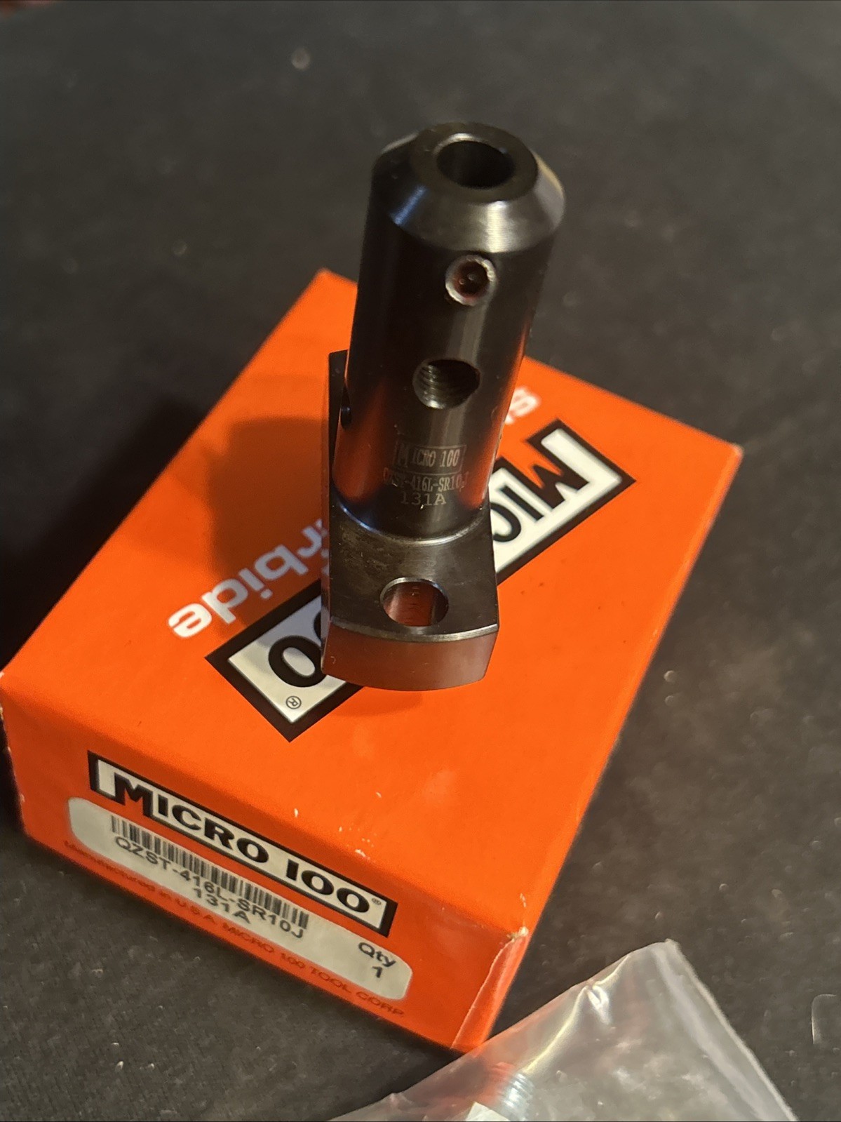 Micro 100 QZST-416L-SR10J. 1/4″ Quick Change Coolant Tool Holder For Star Swiss