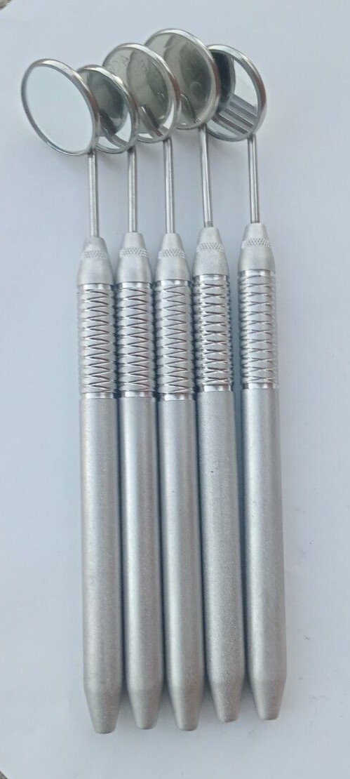 10 PCS Dental Mouth Mirror #5 Unique Hollow Handle Dental Instruments Dentist