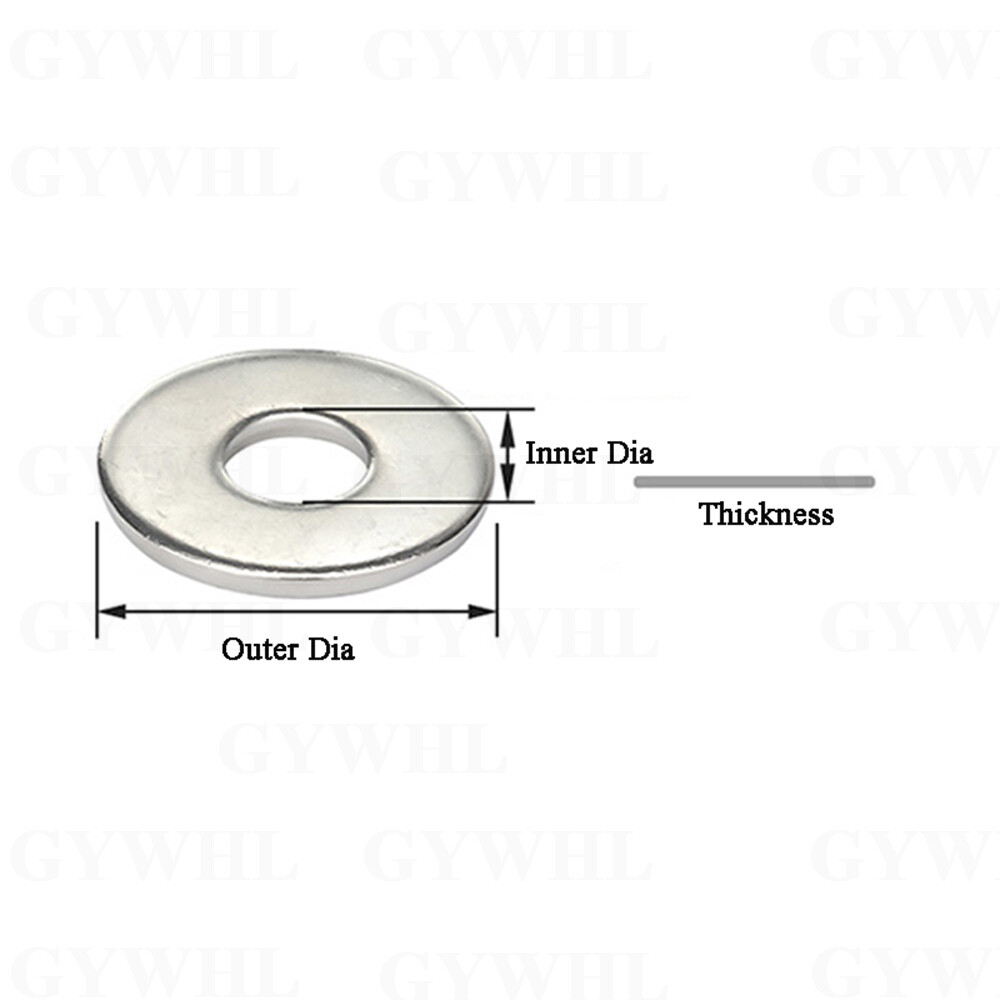 A2 Stainless Steel Penny Repair Mudguard Washers DIN 9021 A4 Marine Grade Washer
