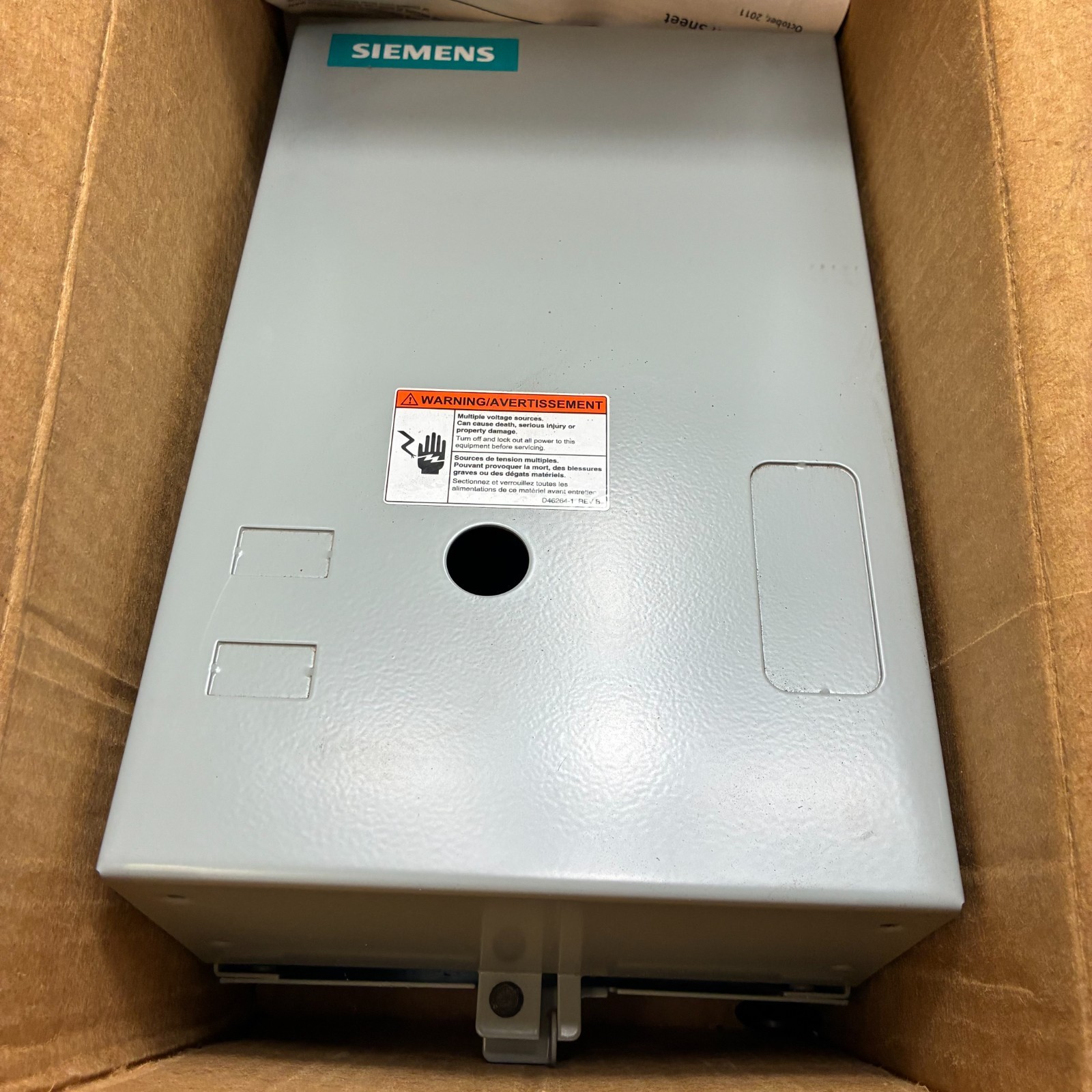 SIEMENS LCE01C004120A Electrically Held Li. Co. NEMA 1 4NO 4P 30A 110/115 120VAC