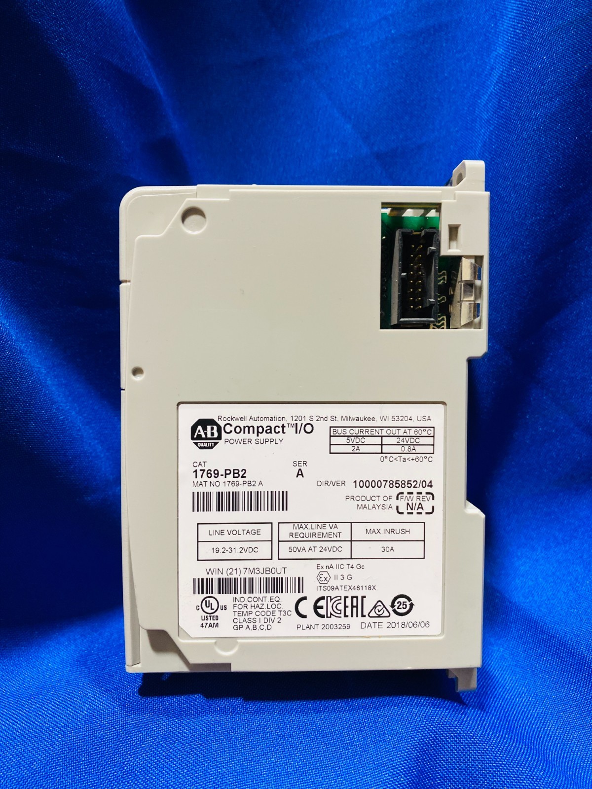 Allen Bradley 1769-PB2 Compact I/O Power Supply Module Ser A 1769 (TSC)