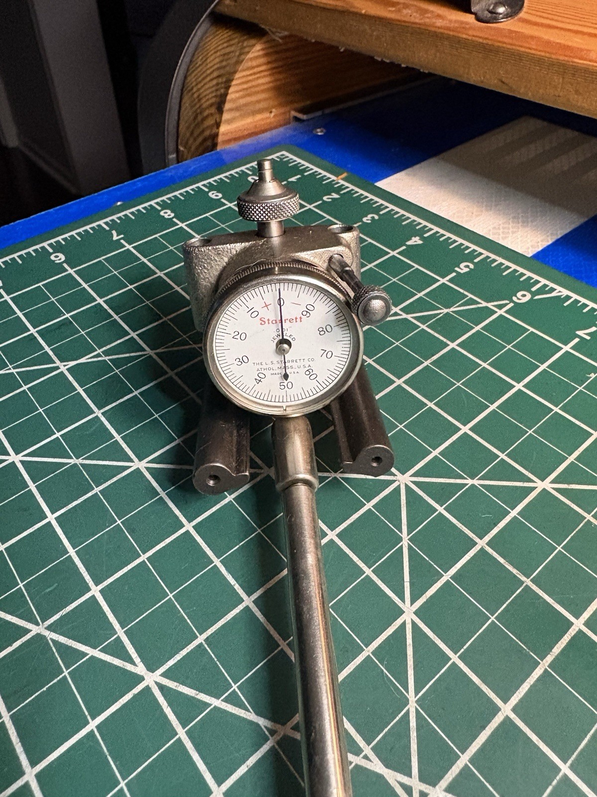 Starrett No.452B Cylinder Gage. Jeweled. Excellent Condition. Works Great