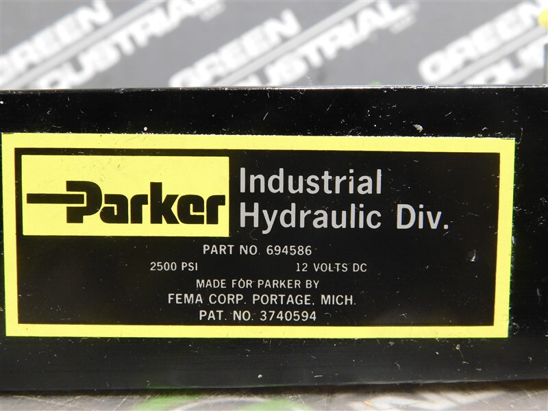 NEW Parker 694586 Proportional Pressure Controller Valve 2500 PSI 175 Bar Max.