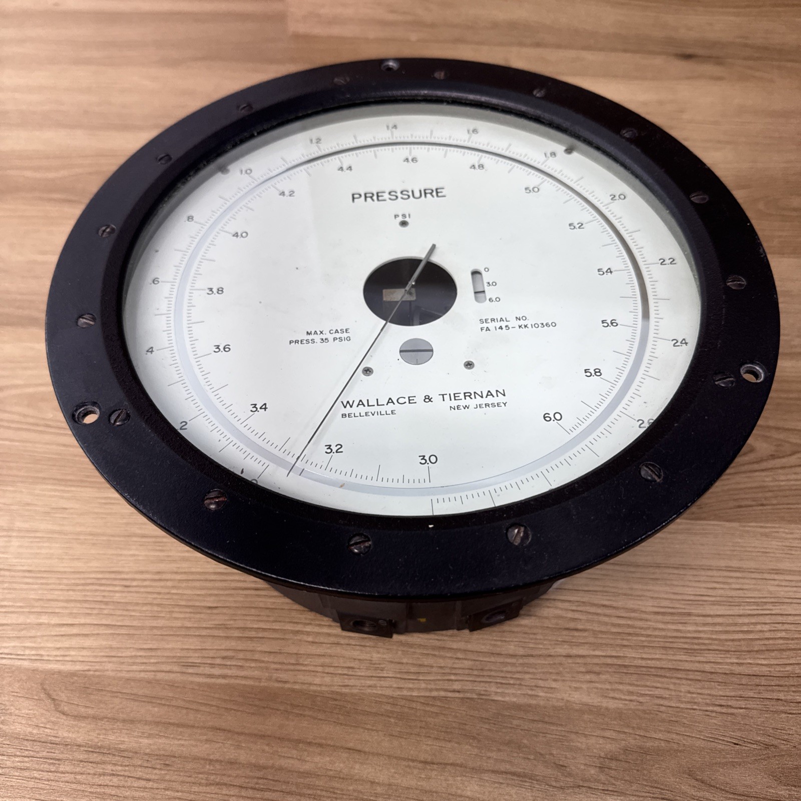 Wallace & Tiernan Pressure Gauge FA 145 – KK10360 Parts Only Glycerin Filled