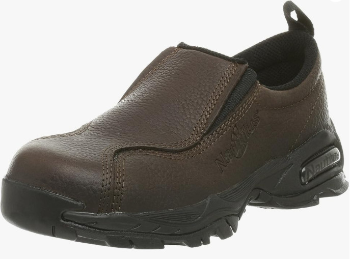 Nautilus Safety Footwear Women’s N1621W Brown Steel Toe Work Shoes Size 10 W