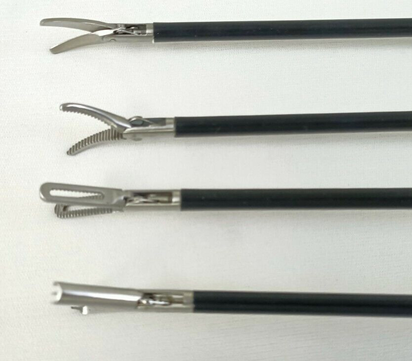 4pc Laparoscopic Grasping Forceps 5mmx330mm Laparoscopy Surgical Instruments