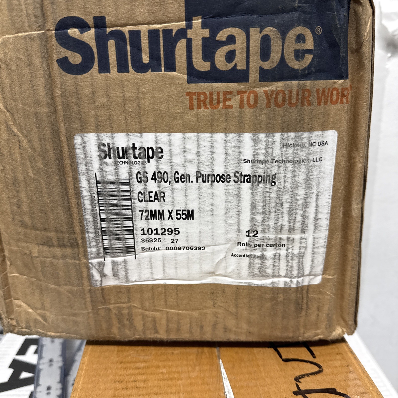 12x Shurtape GS 490 Fiberglass Strapping Tape White 72MM x 55M Reinforced 101230