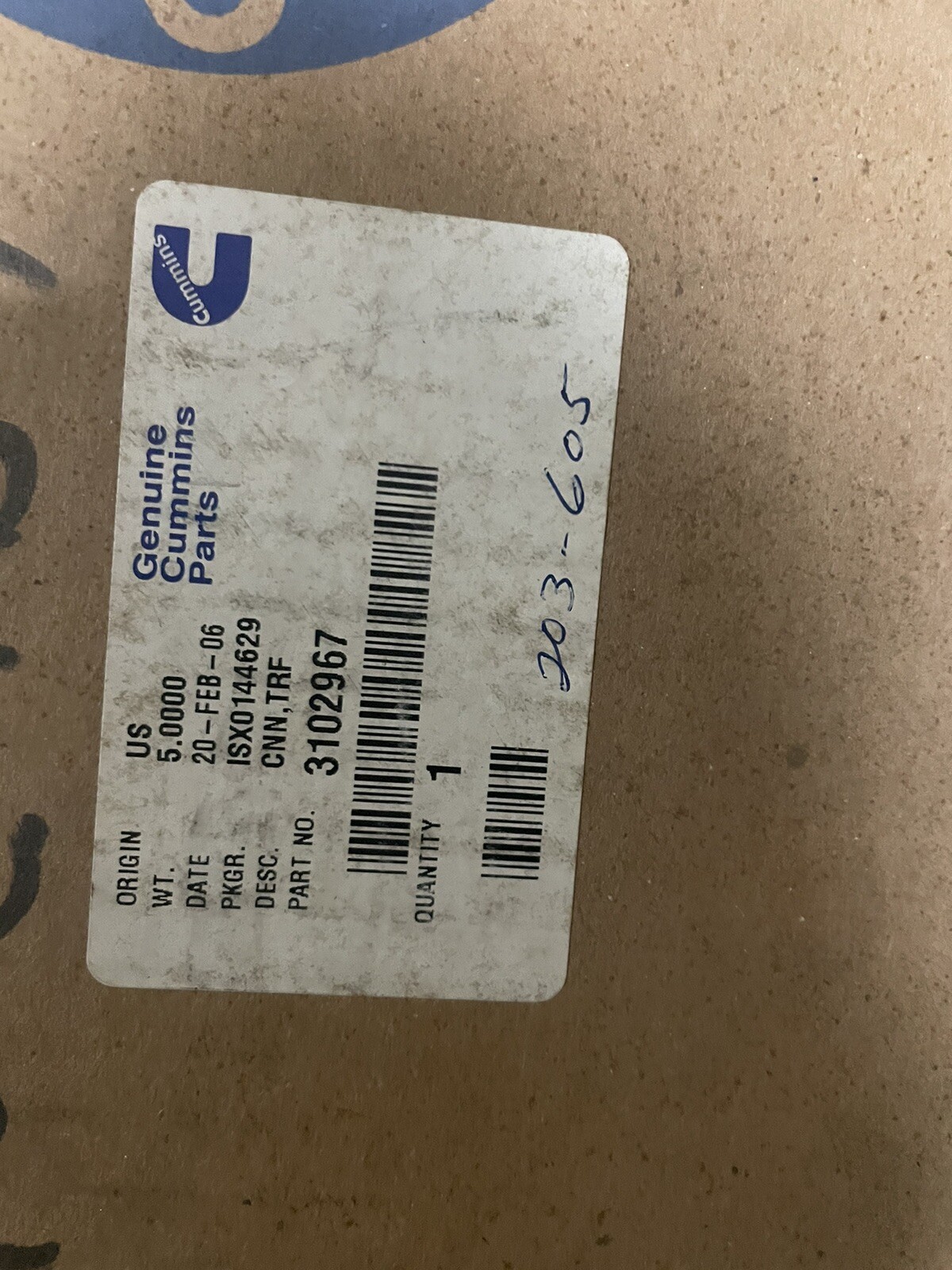 New Cummins Onan CNN,TRF 3102967