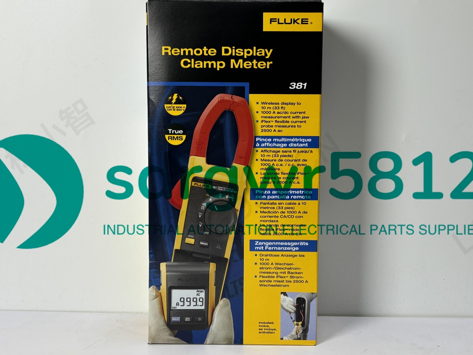 Fluke 381 Remote Display True RMS AC/DC Clamp Meter with iFlex NEW