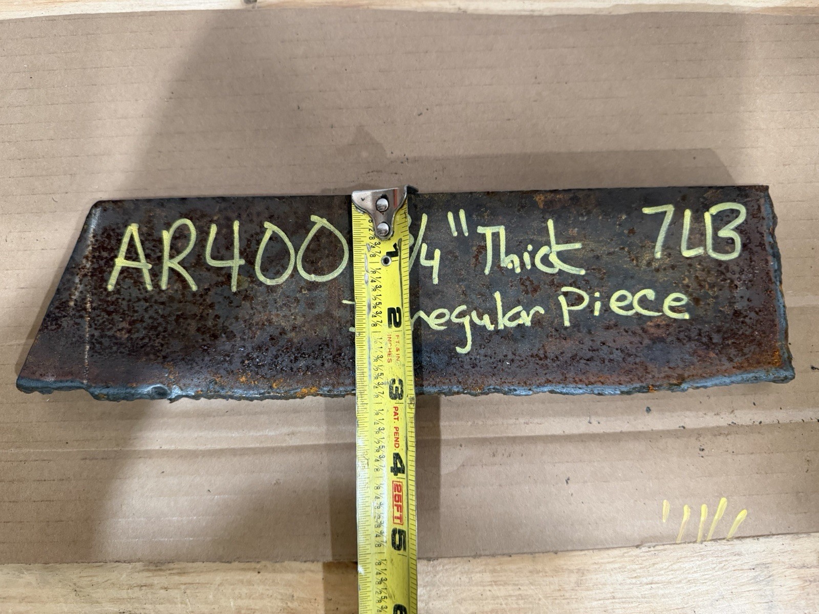 Irregular Piece of Abrasive Resistant Steel Plate – AR400 – 3/4” Thickness