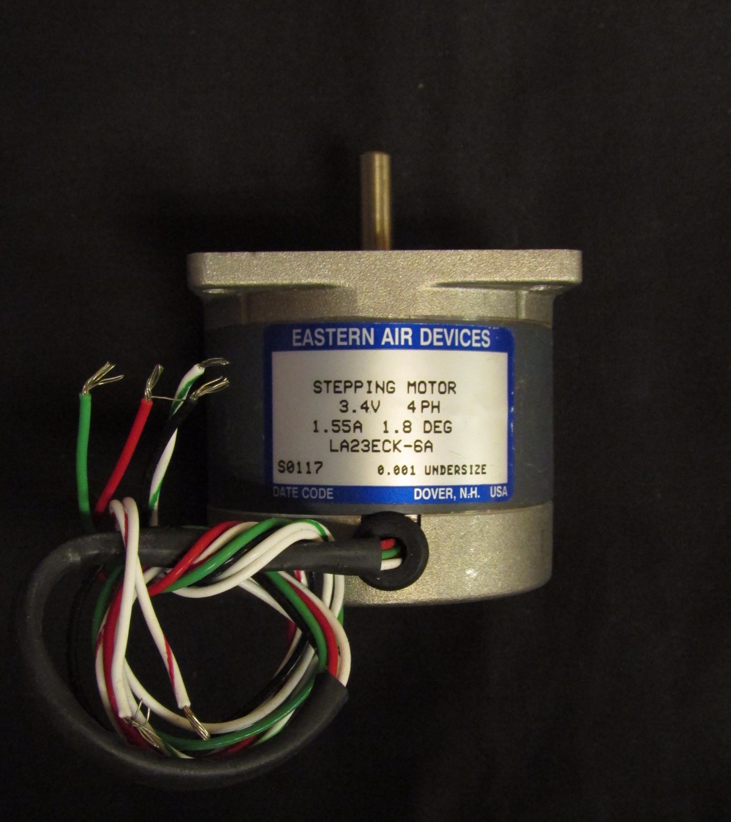 EASTERN AIR DEVICES LA23ECK 6A 3.4V 4PH 1.55 Amp 1.8 Degree Stepping Motor