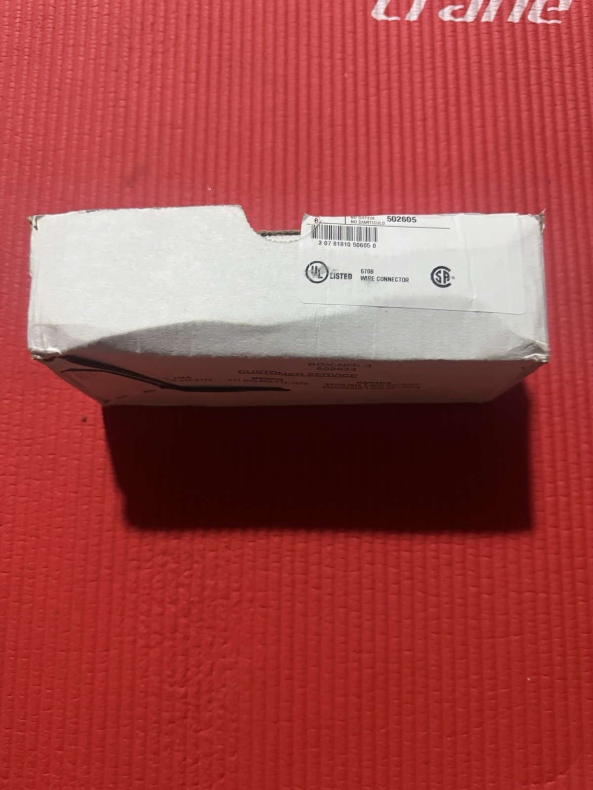 BURNDY YA342N 2-Hole Lug Copper Compression Connector 500 KCMIL Box Of 6