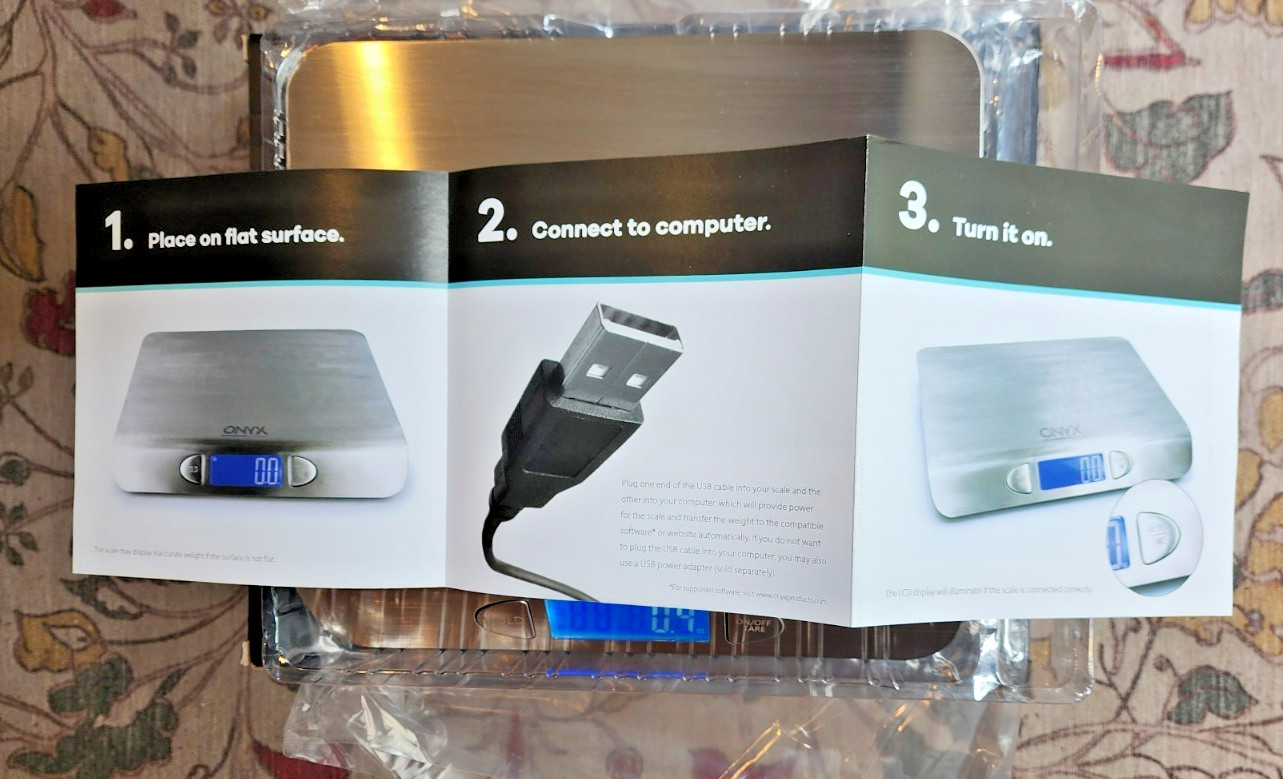 Onyx 70 lb Digital Postal Scale Compatible stamps.com Software LCD USB BOX