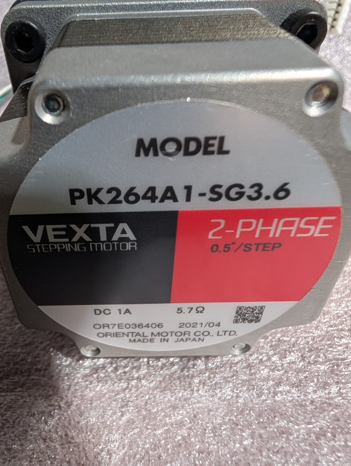 Vexta Oriental Stepping Motor PK264A1-SG3.6 3.6 Gear Ratio Fast USA Ship! #R85