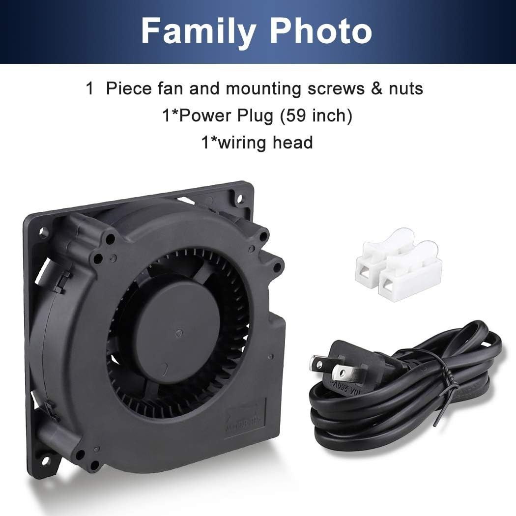 Versatile 120V Blower Fan – Perfect for Cooling Projects, 2200 RPM Power
