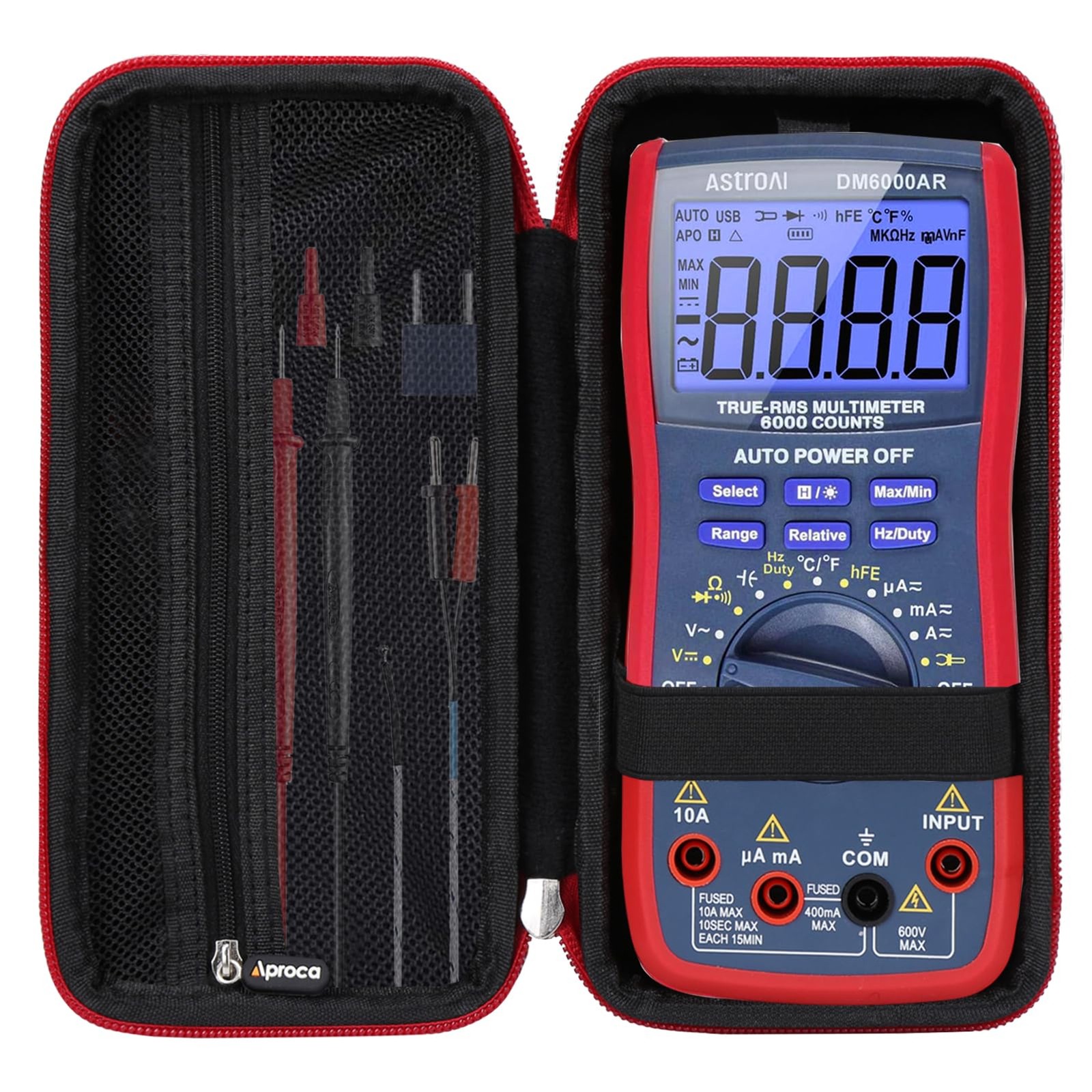 Aproca Case Compatible with AstroAI TRMS 6000 Digital Multimeter Analyzer Counts