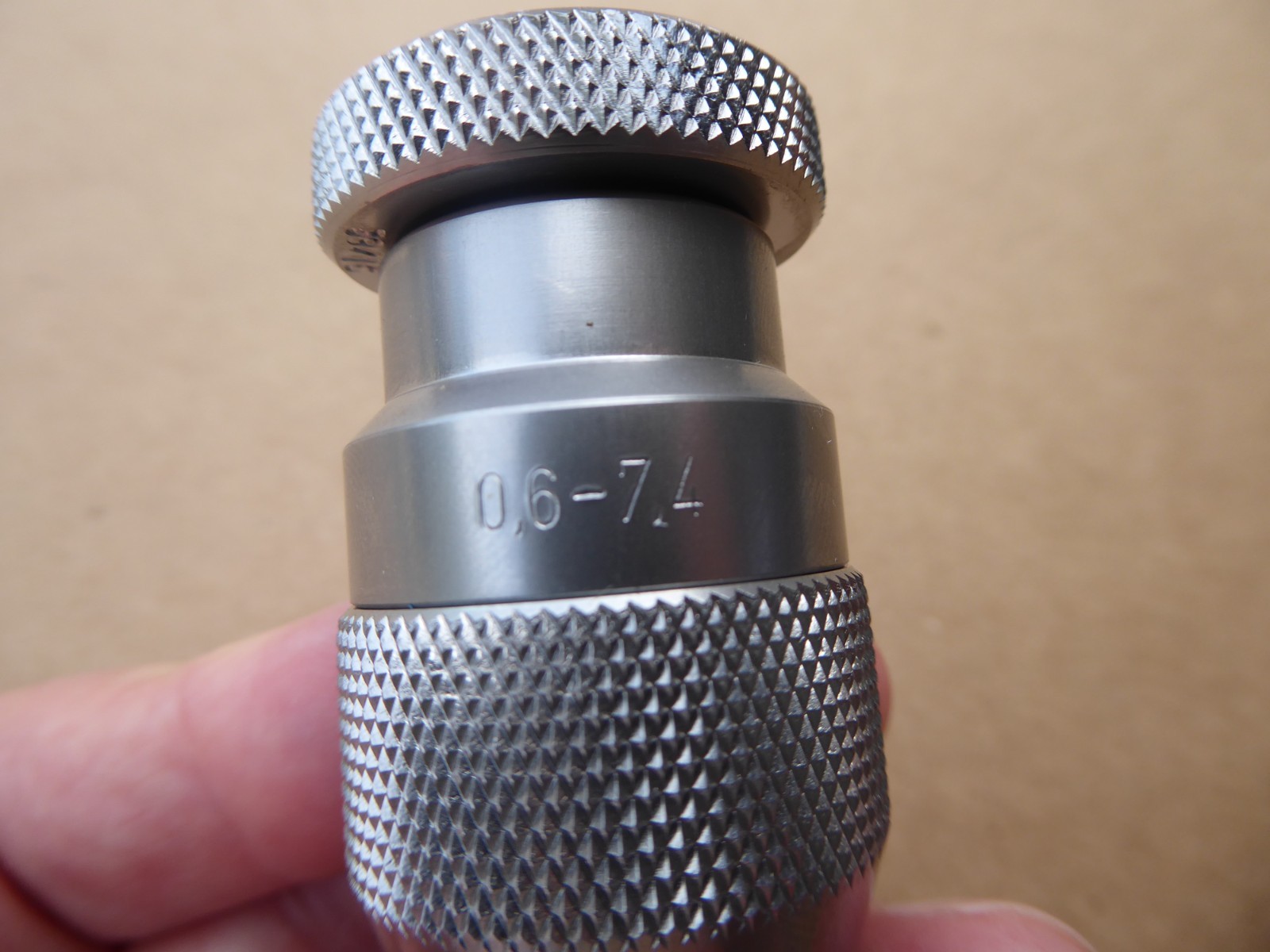 Keyless Drill Chuck, 0.6 – 7.4 mm, 50 J1 Inner Taper Mount, NOS, Germany