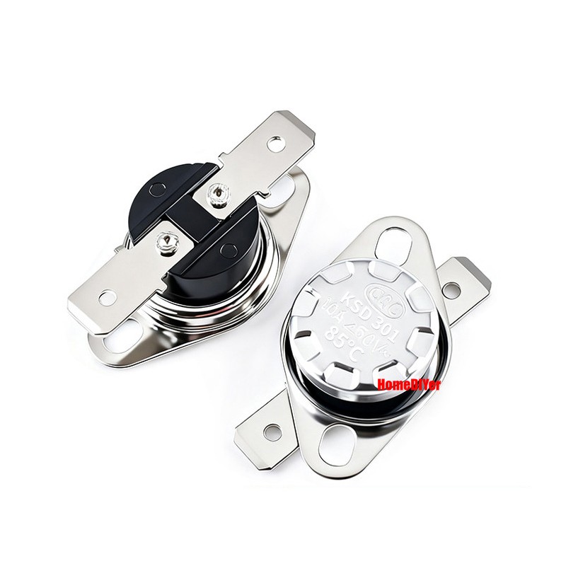 KSD301 Temperature Controlled Switch Range 40°C-150°C Normally Open NO 250V 10A