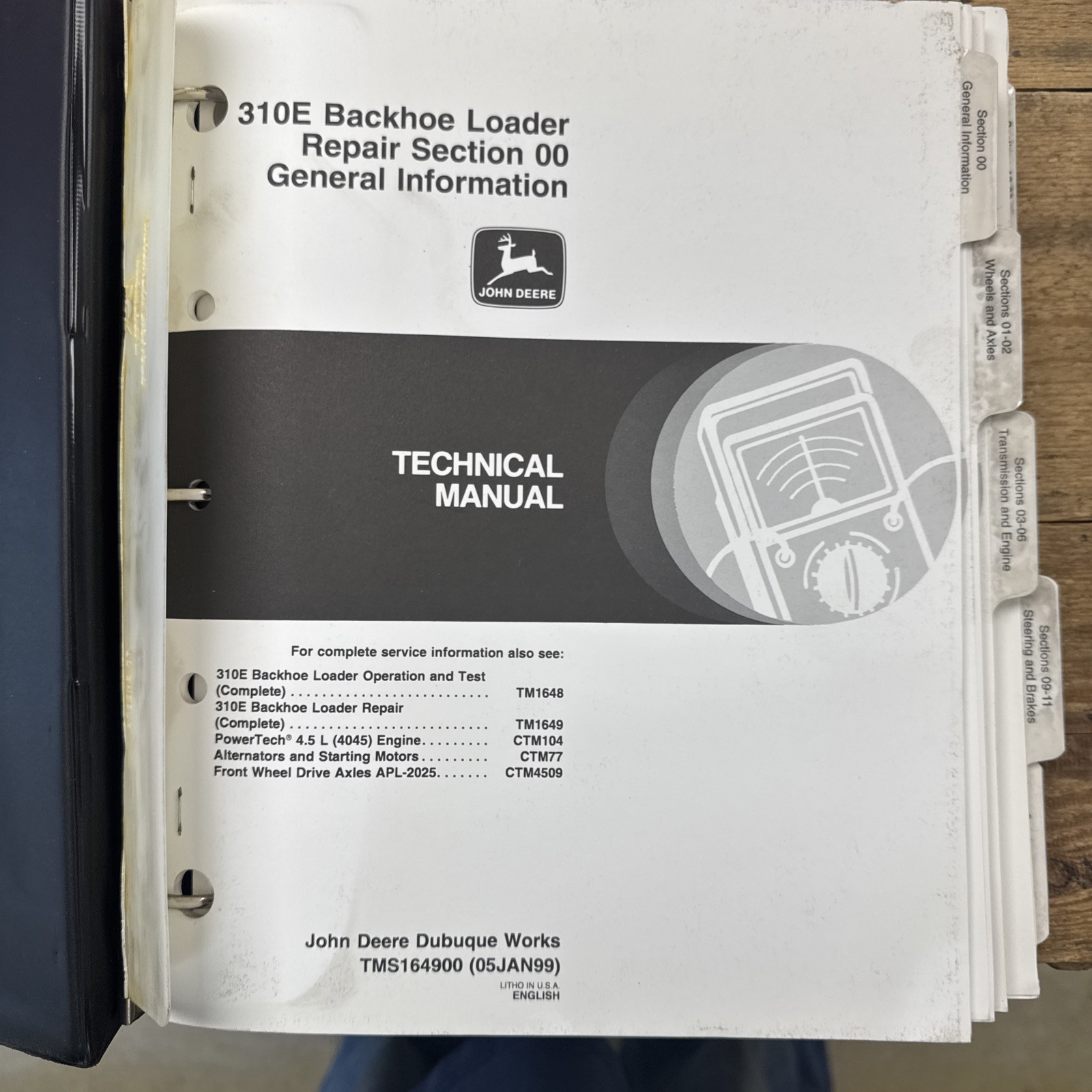 John Deere 310E Backhoe Ldr Technical Service Manual – TMS164903 Engine/Trans