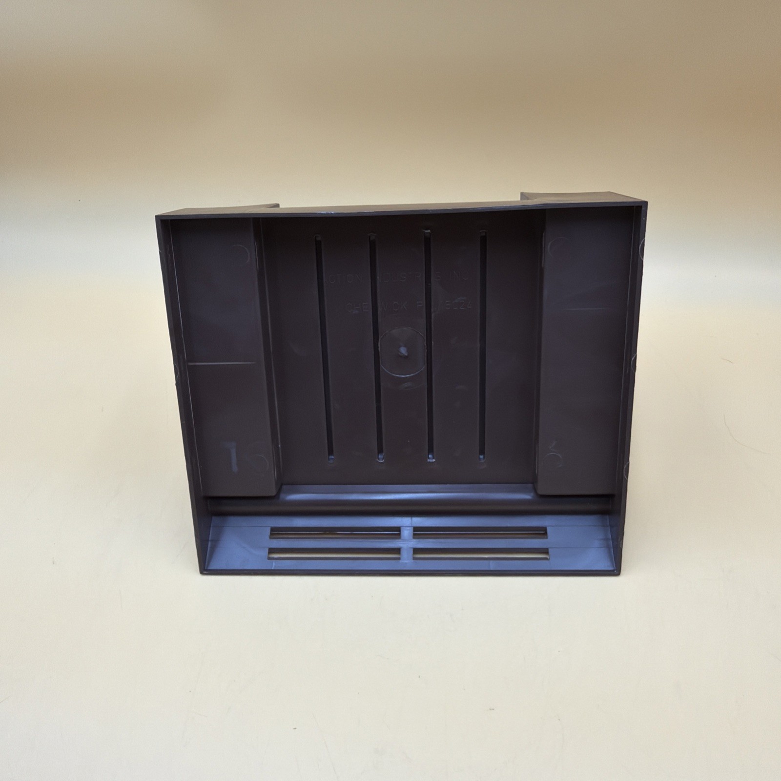 Vintage Action Industries Brown Plastic Desk Organizer Letter File Sorter 1970s