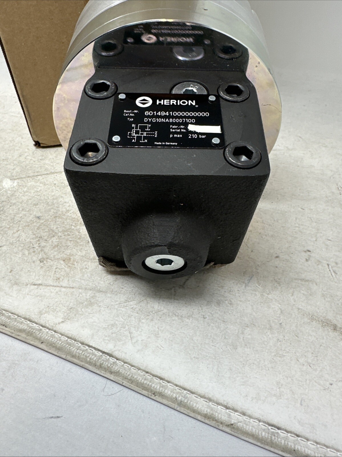 Herion Pressure Reducing Valve, 6014941000000000, DYG10NA80007100