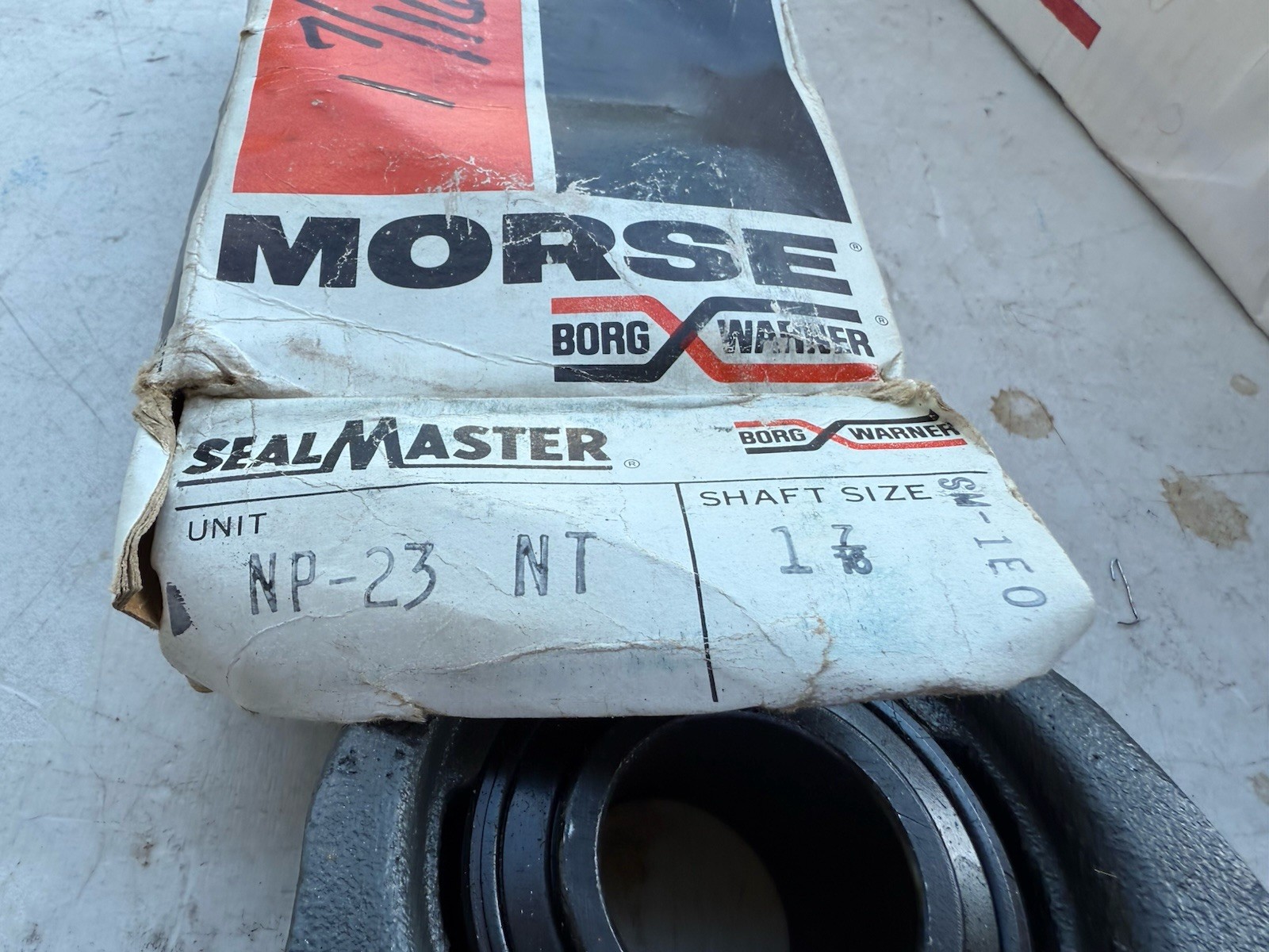 Sealmaster NP-23 Pillow Block Ball Bearing Shaft Size 1 7/16”