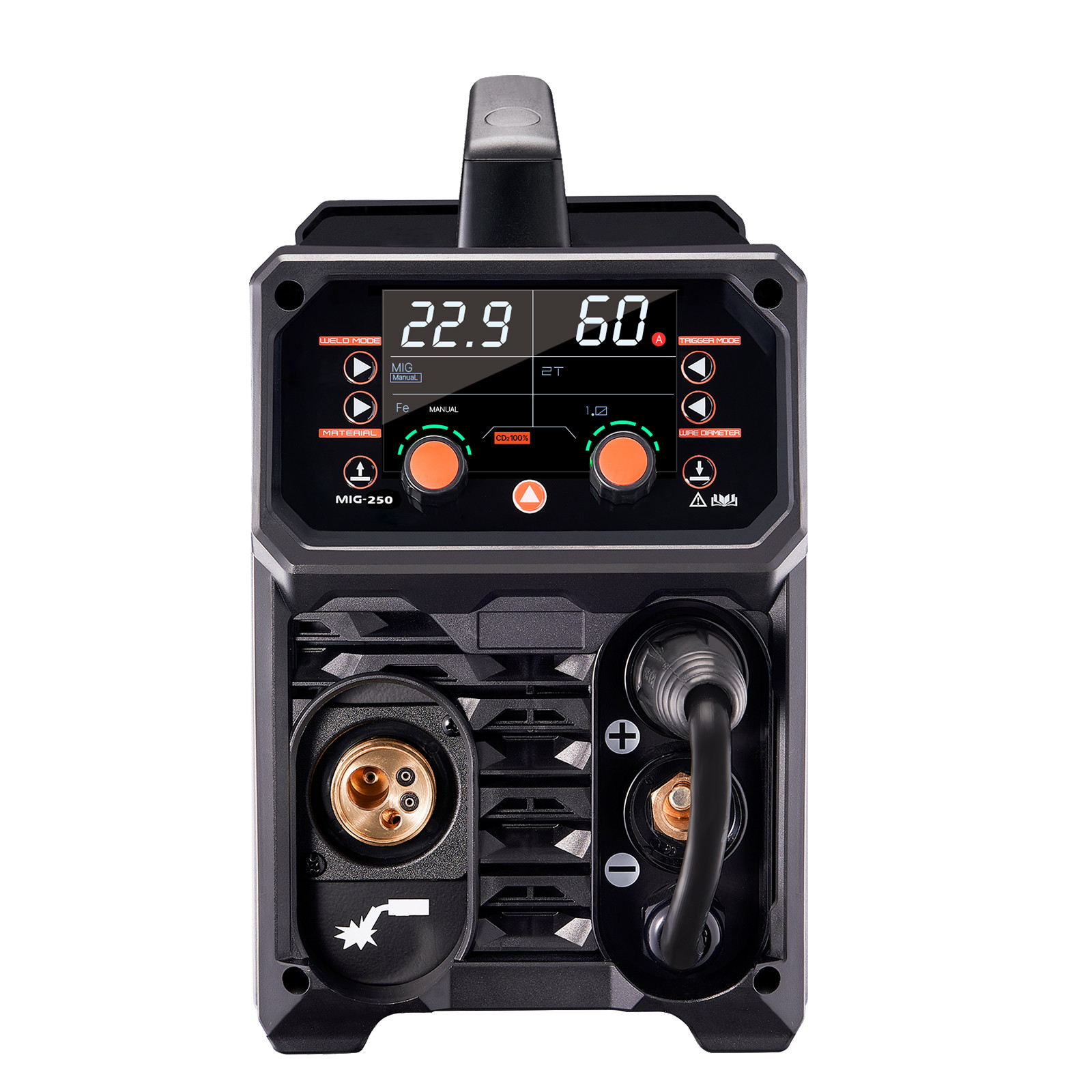 Pro MIG Welder 250A Pluse Mig Welding Machine 5-in-1 Synergic Welder Machine