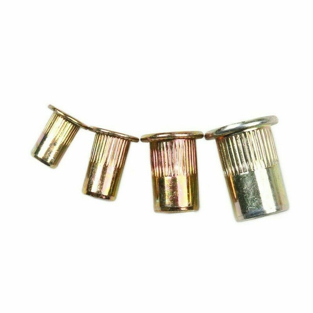 100/50pcs Carbon Steel Nutserts Rivet Nut Rivnut Nutsert M3 M4 M5 M6 M8 M10 M12